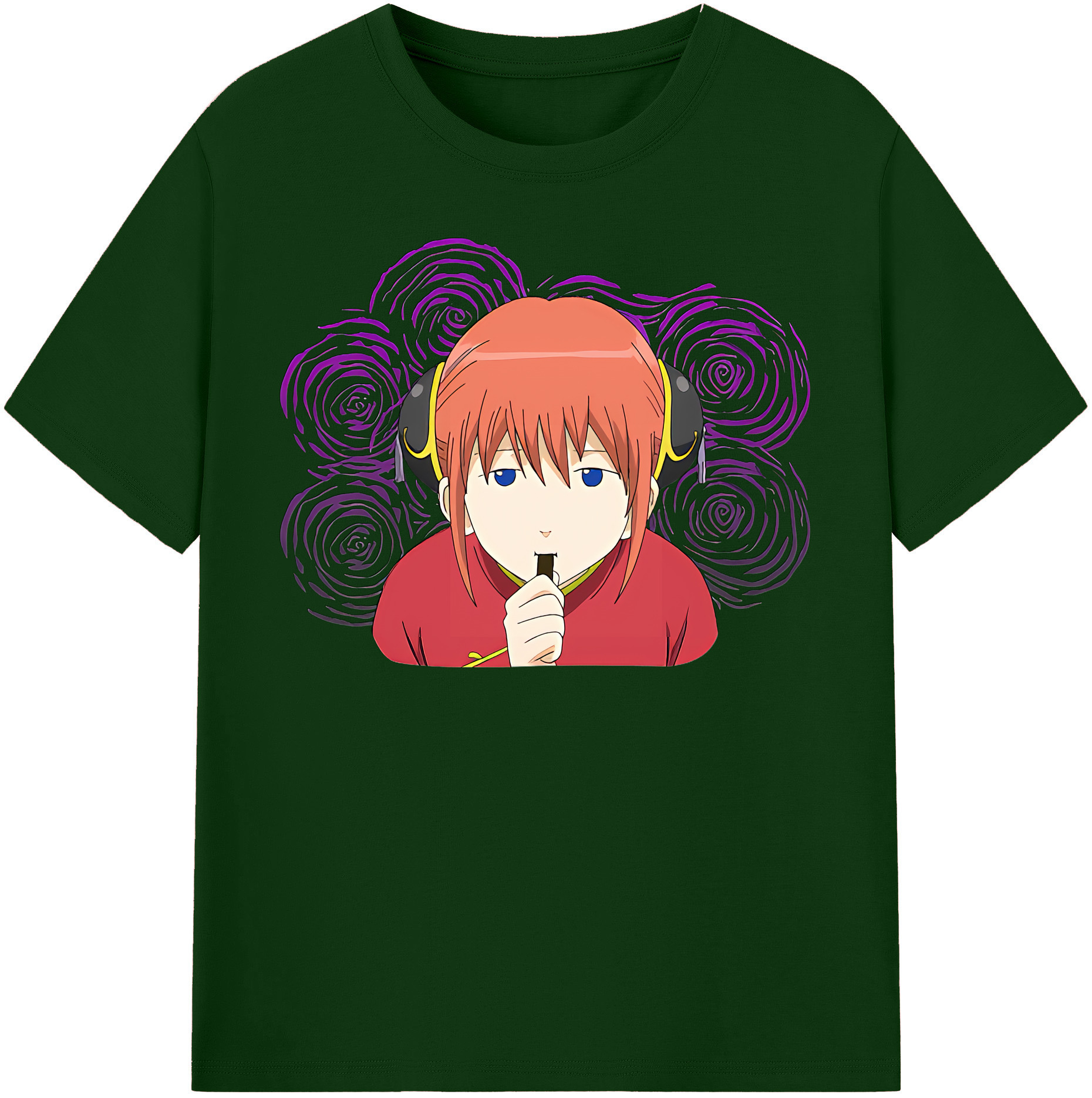 （画像用） ぎんたま 坂田銀時（さかたぎんとき） 神楽 志村新八（しむら しんぱち） GINTAMA Sakata Gintoki Kagura Shimura Shinpachi 綿100％半袖Tシャツ（フロントプリント）